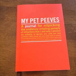 NWOT KNOCK KNOCK My Pet Peeves Journal